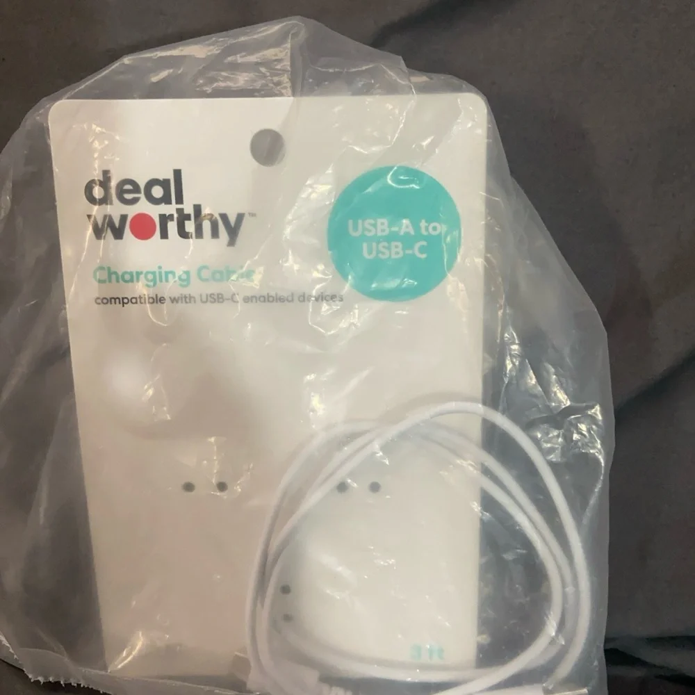 Source Unknown White USB-A to USB-C Cable